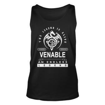 Venable Name Gift Venable An Enless Legend V2 Unisex Tank Top - Seseable