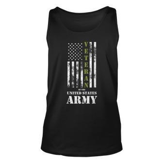 Veteran Of The United States Army Us Flag Military Veteran Unisex Tank Top - Seseable