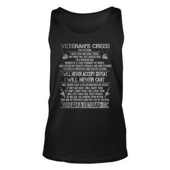 Veterans Creed Im A Veteran Proud Veterans Day Unisex Tank Top - Seseable