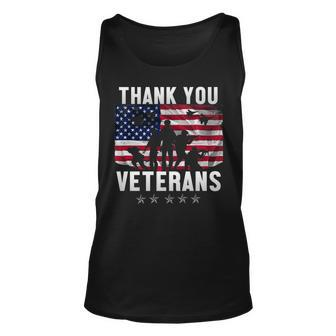 Veterans Day Gifts Thank You Veterans Proud Unisex Tank Top - Seseable