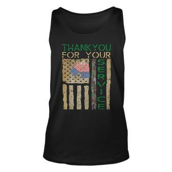 Veterans Day Thank You For Your Service Soldier Camouflage V2 Unisex Tank Top - Seseable