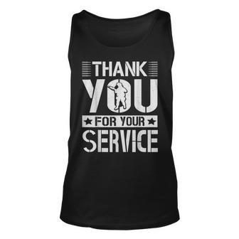 Veterans Day Thank You For Your Service V2 Unisex Tank Top - Seseable