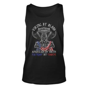 Viking By Blood American By Birth Patriot By Choice Unisex Tank Top - Seseable