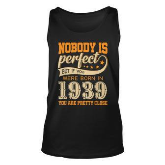 Vintage 1939 Birthday 80 Year Old Present Gifts Tee Unisex Tank Top | Mazezy