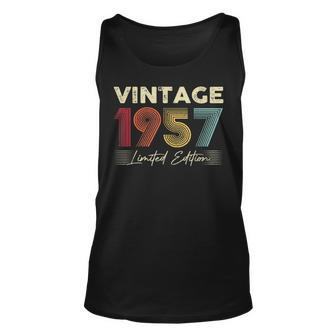 Vintage 1957 Wedding Anniversary Born In 1957 Birthday Party Unisex Tank Top - Seseable