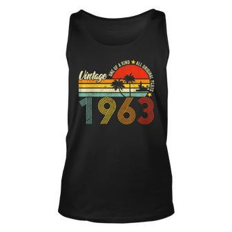 Vintage 1963 Limited Edition 60Th Birthday 60 Year Old Men Unisex Tank Top - Seseable