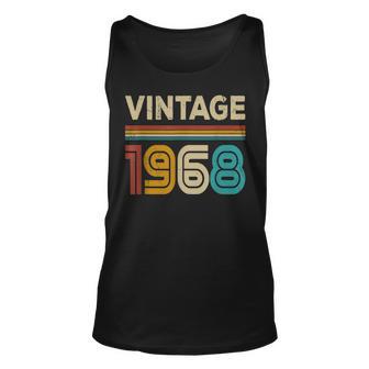 Vintage 1968 Birthday 55 Years Old Birthday Decoration Tank Top | Mazezy