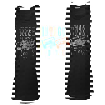 Vintage 1972 Cassette Tape 1972 Birthday Gifts 51 Year Old Unisex Tank Top | Mazezy