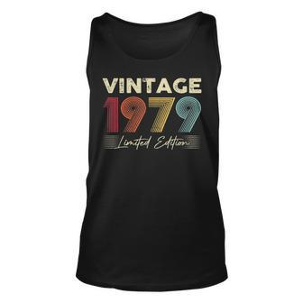 Vintage 1979 Wedding Anniversary Born In 1979 Birthday Party Unisex Tank Top - Seseable