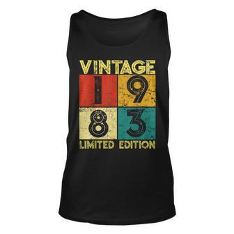 Vintage 1983 Limited Edition 40Th Birthday 40 Years Old Gift Unisex Tank Top - Seseable