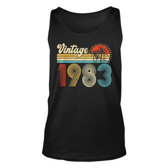 Vintage 1983 Made In 1983 40Th Birthday Gift 40 Year Old Unisex Tank Top - Seseable