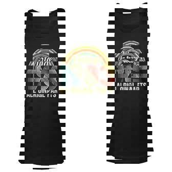 Vintage 1983 Original Parts Funny Best Of 1983 Birthday Cool Unisex Tank Top - Thegiftio UK