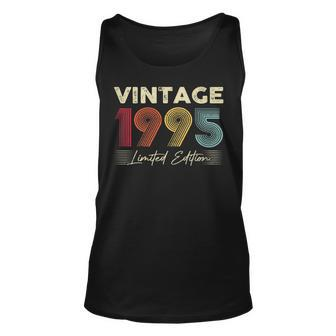 Vintage 1995 Wedding Anniversary Born In 1995 Birthday Party Unisex Tank Top - Seseable