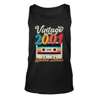 Vintage 2001 Wedding Anniversary Born In 2001 Birthday Party Unisex Tank Top - Seseable