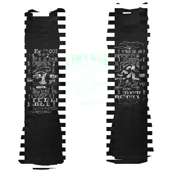 Vintage 2002 Limited Edition 21 Year Old 21St Birthday Mens Tank Top | Mazezy