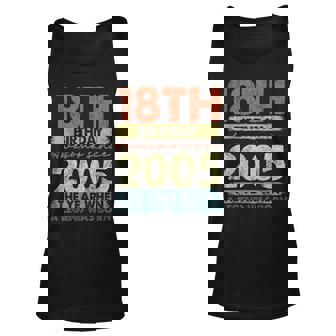 Vintage 2005 18 Year Old Limited Edition 18Th Birthday Tank Top | Mazezy