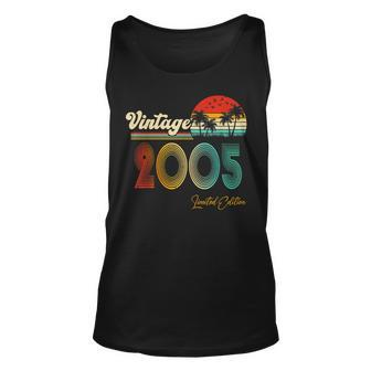 Vintage 2005 18Th Birthday Gift 18 Years Old Limited Edition Unisex Tank Top - Thegiftio UK