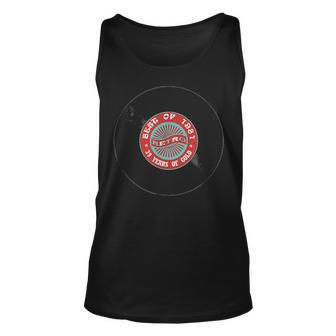 Vintage 39Th Birthday Best Of 1981 Record Music Gift Unisex Tank Top - Seseable