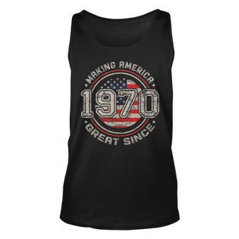 Vintage 51Th Birthday Gift Making America Great Since 1970 V2 Unisex Tank Top - Seseable
