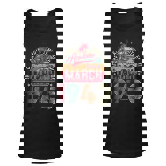 Vintage 80 Year Old March 1943 Limited Edition 80Th Birthday Tank Top | Mazezy