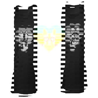 Vintage American Boston Terrier Lovers Valentines Day Unisex Tank Top | Mazezy