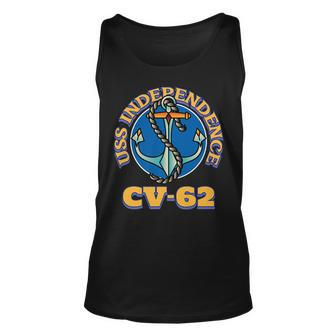 Vintage Anchor Navy Aircraft Carrier Cv-62 Uss Independence Unisex Tank Top - Seseable