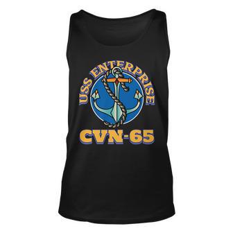 Vintage Anchor Us Aircraft Carrier Cvn-65 Uss Enterprise Unisex Tank Top - Seseable