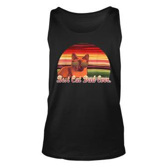 Vintage Best Cat Dad Ever Cat Daddy Father Day Gift Unisex Tank Top | Mazezy DE