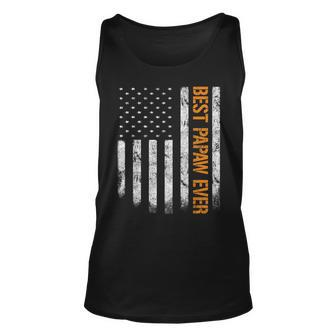 Vintage Best Papaw Ever American Flag Gift Unisex Tank Top | Mazezy