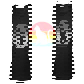 Vintage Black Cat Lover Retro Style Cats Gift V3 Men Women Tank Top Graphic Print Unisex - Thegiftio