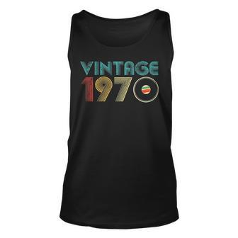 Vintage Born In 1970 51 Years Old Awesome Birthday Gift Unisex Tank Top - Seseable