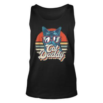 Vintage Cat Daddy Retro 80S Eighties Gift Mens Dad Father Unisex Tank Top - Seseable
