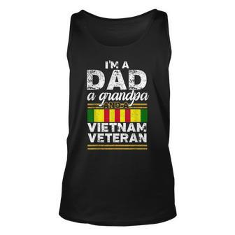 Vintage Dad Grandpa Vietnam Veteran Funny Men Gifts Unisex Tank Top - Seseable