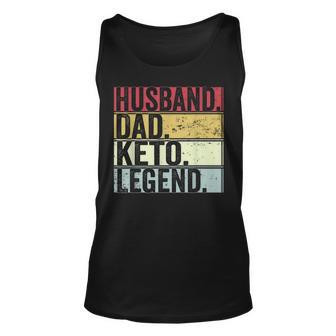 Vintage Ehemann Papa Keto Legende Unisex TankTop, Lustiges Vatertagsgeschenk - Seseable