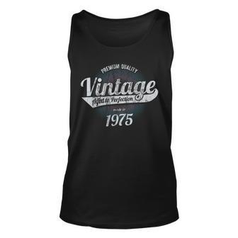Vintage Est 1975 44 Years Old 44Th Birthday Gift Unisex Tank Top | Mazezy