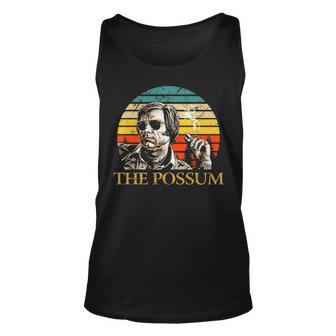 Vintage George Jones Funny Musician Retro The Possum Unisex Tank Top - Seseable