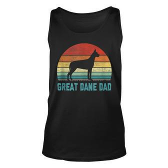 Vintage Great Dane Dad - Dog Lover Unisex Tank Top - Seseable