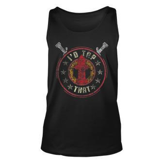 Vintage Id Tap That Fire Hydrant Fireman Firefighter Unisex Tank Top - Seseable