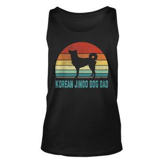 Vintage Korean Jindo Dog Dad - Dog Lover Unisex Tank Top - Seseable