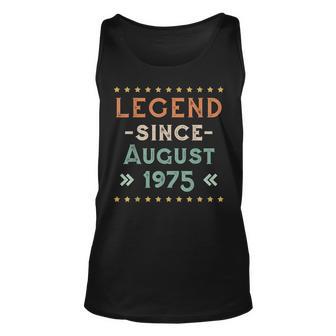 Vintage Legend Seit August 1975 Geburtstag Männer Frauen Tank Top - Seseable