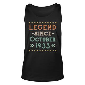 Vintage Legend Seit Oktober 1933 Geburtstag Männer Frauen Tank Top - Seseable