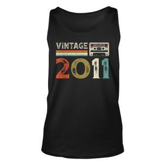 Vintage Made In 2011 12 Year Old Gifts Retro 12Th Birthday V2 Unisex Tank Top - Thegiftio UK