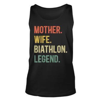 Vintage Mutter Frau Biathlon Legende Retro Wintersport Tank Top - Seseable