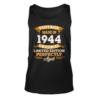 Vintage Perfectly Aged 1944 75Th Years Old 75 Birthday Shirt Tank Top | Mazezy