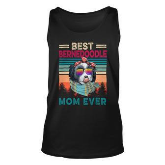 Vintage Retro Best Bernedoodle Mom Ever Cool Dog Mother Day Unisex Tank Top - Monsterry