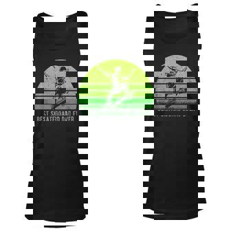 Vintage Retro Best Skateboard Dad Ever Fathers Day Tank Top | Mazezy