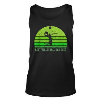 Vintage Retro Best Volleyball Dad Ever Fathers Day Tank Top | Mazezy DE