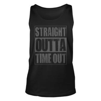 Vintage Straight Outta Time Out Gift Unisex Tank Top - Seseable