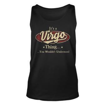 Virgo  Personalized Name Gifts  Name Print S  With Name Virgo Unisex Tank Top