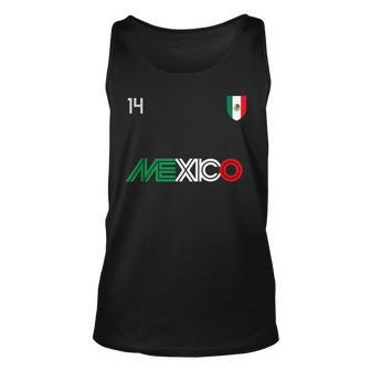 Viva Mexico Retro Football Soccer Mexican Flag Unisex Tank Top | Mazezy